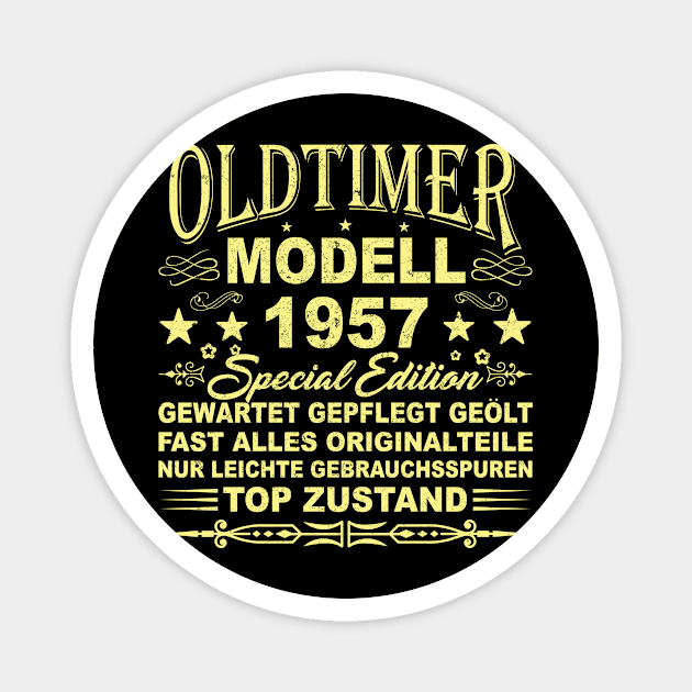 OLDTIMER MODELL BAUJAHR 1957 Magnet by SinBle